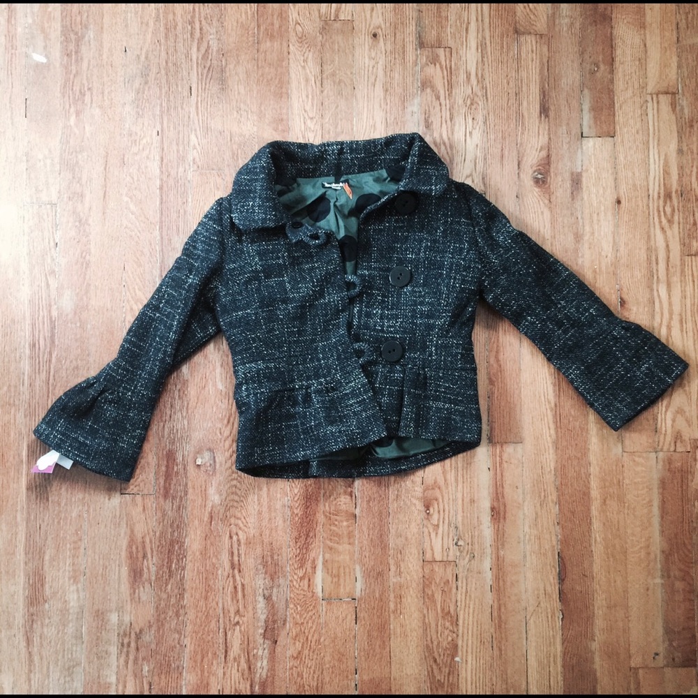 Taikonhu Tweed Big Button Jacket Anthropologie